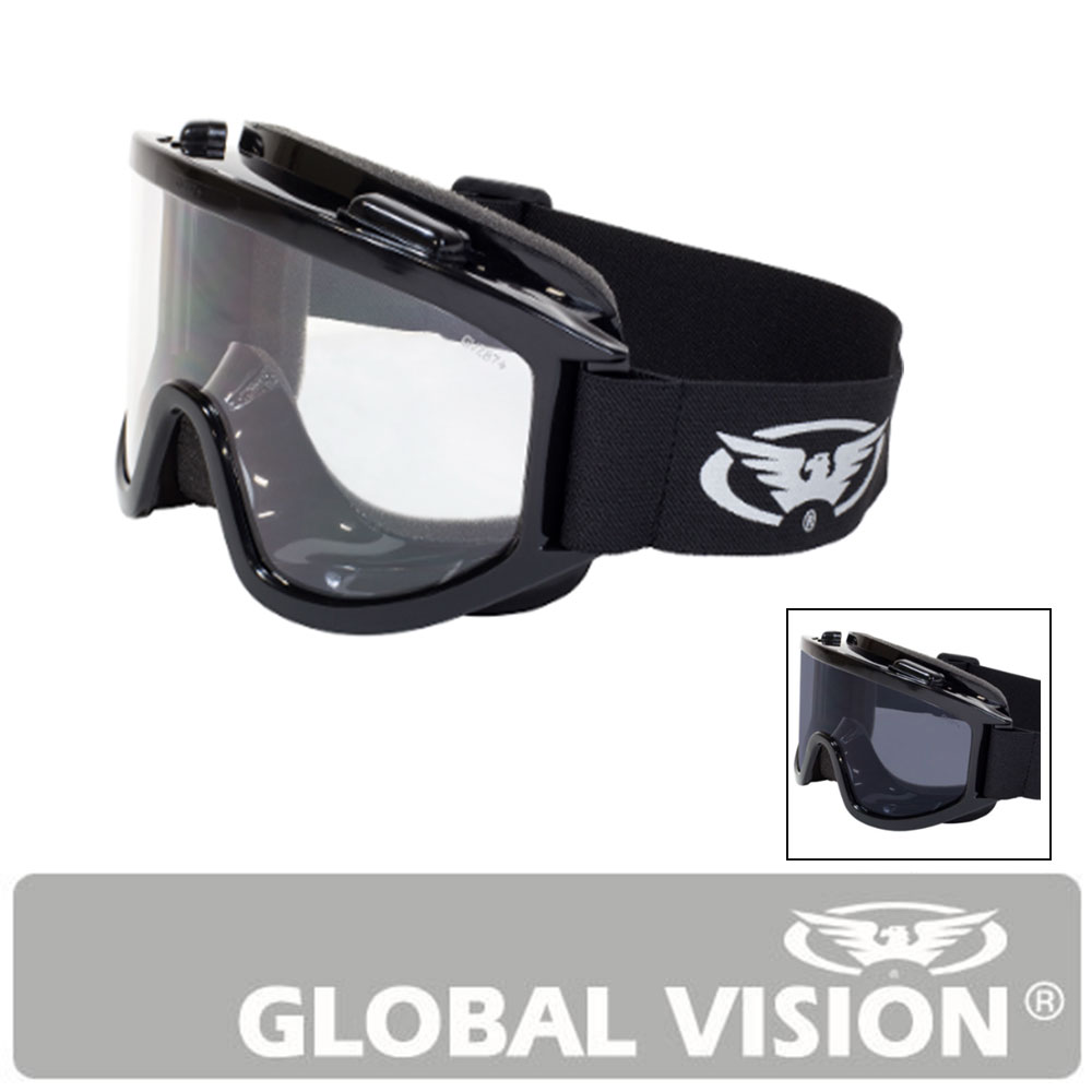 Windshield Kit [윈드쉴드 키트 모터사이클고글]Globalvision 글로벌비전/바이크고글/안경위착용