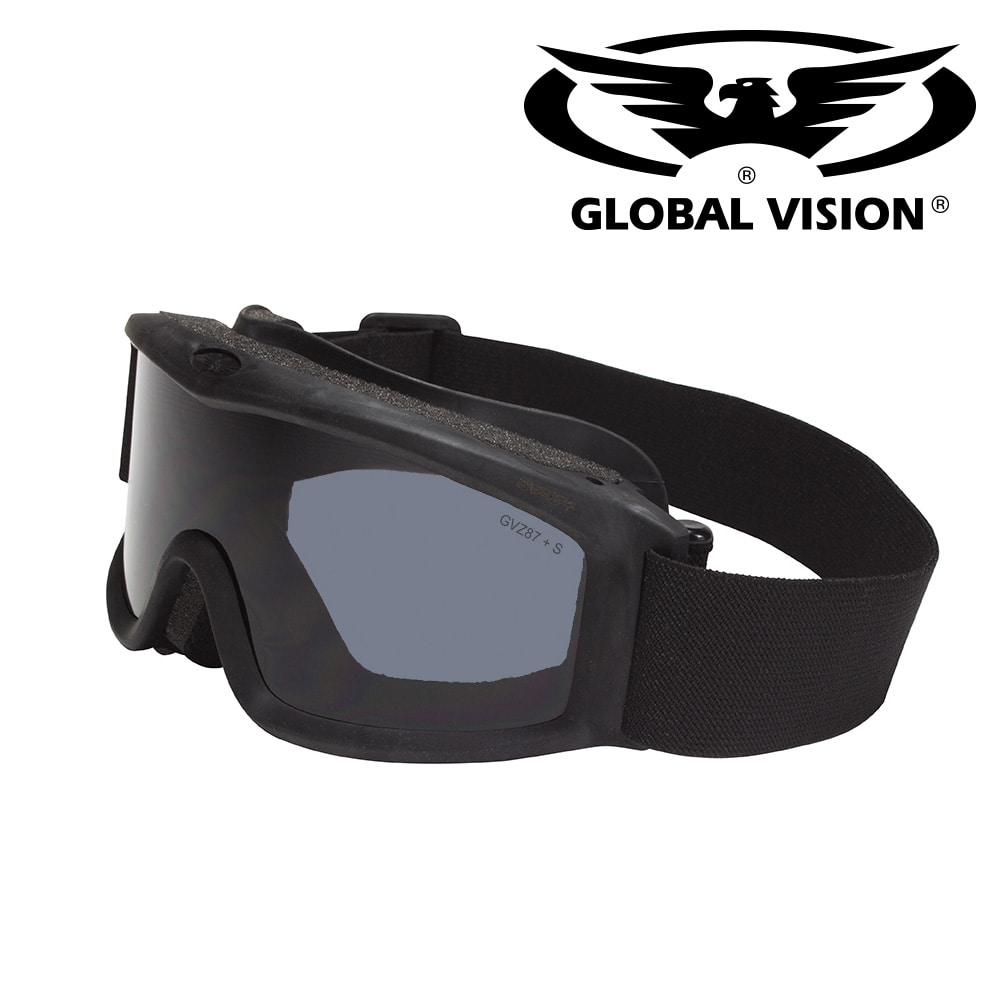 BALLISTECH-3 [발리스틱 -3 스모크렌즈 고글] Global Vision 글로벌비전/바이크/군용/밀리터리 고글/헬멧 위 착용